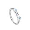 Luminous Cat and Dog Couple Ring Niche Design Simple Cartoon Plain Ring Pair Ring Opening Refers To Valentine's Day Gift
