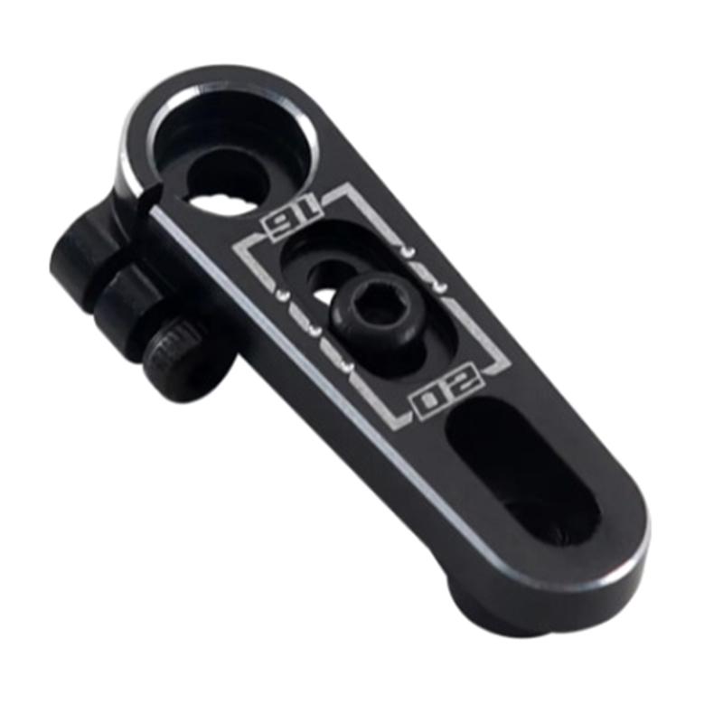 Adjustable 25T Servo Arm for Remote Control Crawlers Trucks Black 15.5-20mm for Remote Control Crawlers Machined