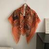 Head Scarf Women Square Scarf Thin Silk Like French Vintage Shawl Exclusive Design Spring Summer Autumn Lightweight Multipurpose