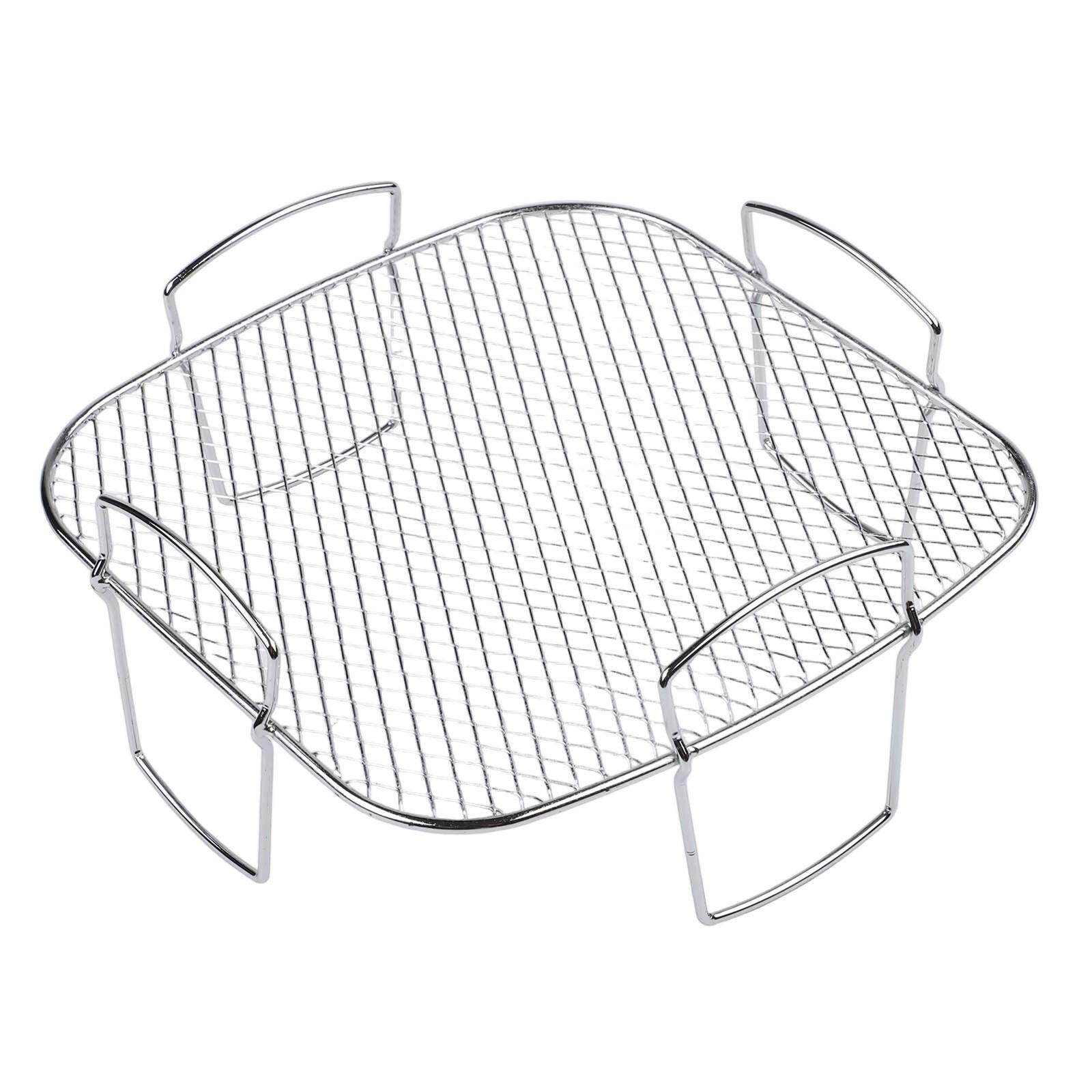 Stainless Steel Air Fryer Rack Basket Square Grill Rack Air Fryer Steamer Roasting Rack Kitchen Accessories Cooking Tools