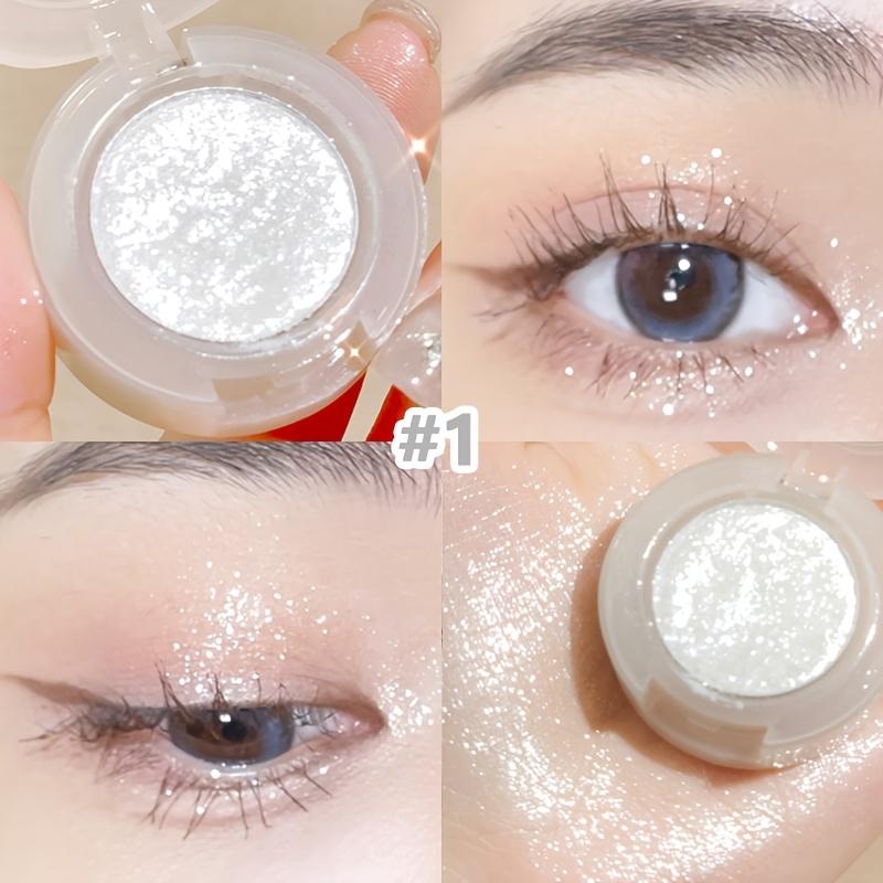Light Bulb Plan eyeshadow, sparkling pearlescent sequin, long-lasting and colorless monochromatic eyeshadow.