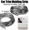 1 Roll 6M Car Styling Mouldings Door Moulding Strip Chrome Car Body Door Edge Moulding Trim Strip Scratch Guard Protector