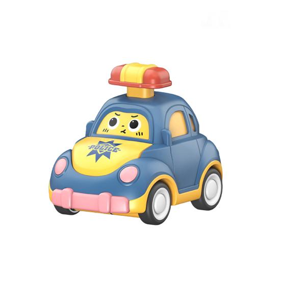 

Детский мультяшный автомобиль с экспрессией, игрушечный пресс-движок, инерционный привод, тянущий назад, модель детского транспортного средства, развивающая игрушка для грузовиков, для малышей, мальчиков и девочек, подарок синий