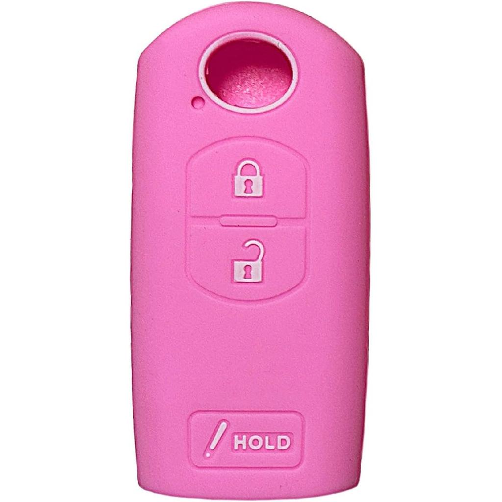 Key Fob Cover for CX5 CX7: 3 Buttons Silicone Remote Case Protector Fit for Mazda 3 Mazda CX3 CX9 CX5 CX7 2010 to  WAZSKE13D01 662FSKE13D01 KDY3675DY