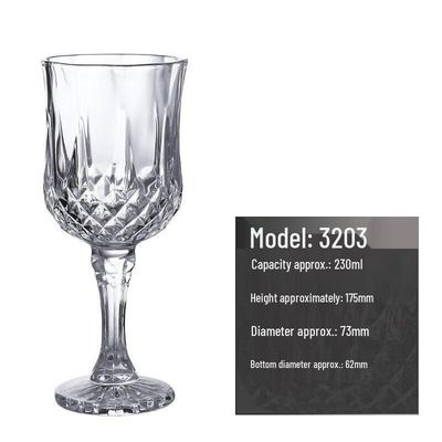 3203 Copas de Cristal con Tallo para Vino y Cóctel, Juego de 2