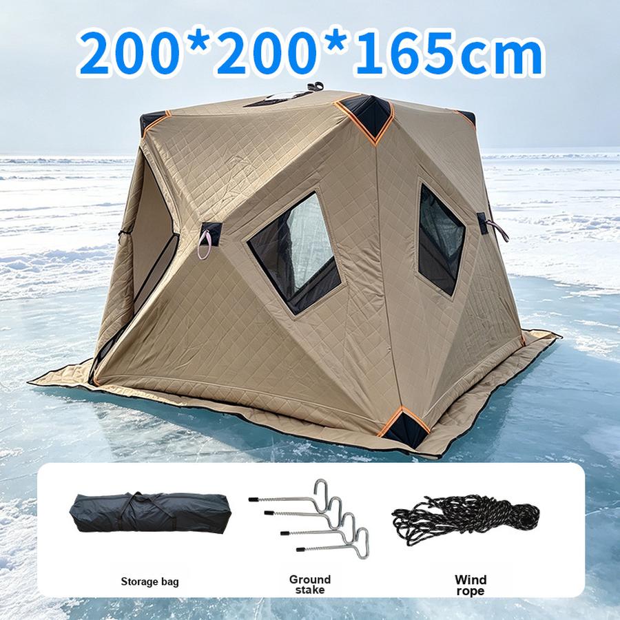 Ice Fishing Cotton Tent Outdoor Warm Camping Tent for Fishing with Windproof Insulation