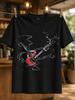 Mark Knopfler Guitar Thin Line Musician Sketch Holding A Red Guitar Minimalist Live Music Drawing Unisex All TShirt