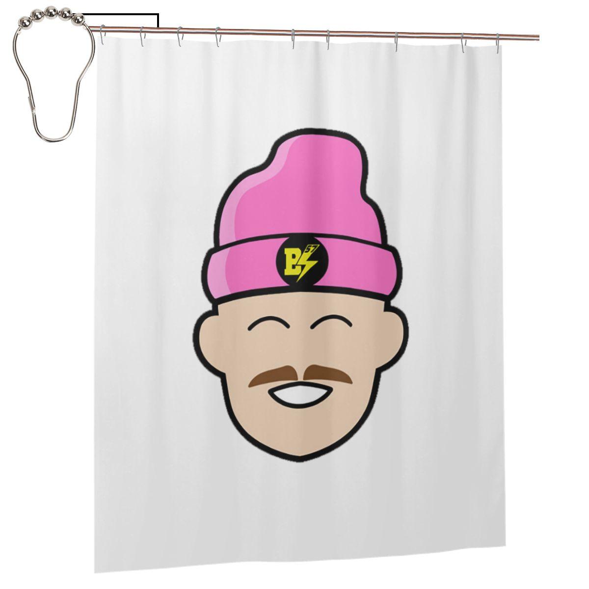 

Billy Bolt Shower Curtain Bathroom Polyester Waterproof Bath Curtains With Hooks W60H190(CM)-1 Pcs