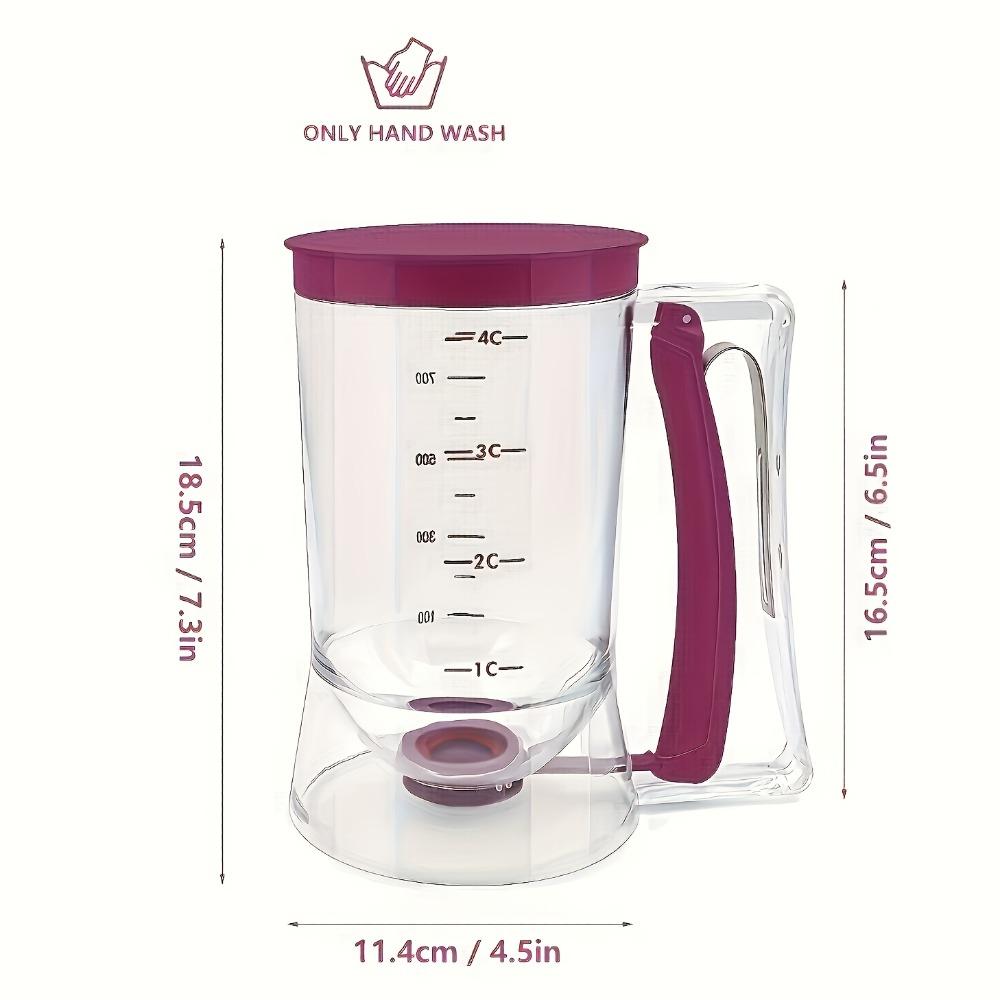 

Cupcake Batter Dispenser, Easy Clean Portion Control Tool for Cookies Cakes Waffles, Baking Gadget