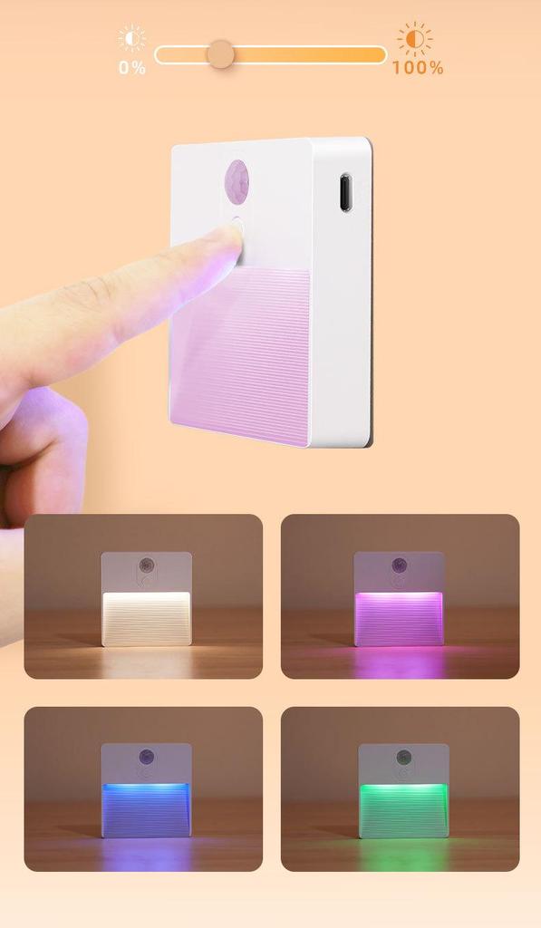 F11 Stepless Dimming Sensor Night Light with Human Motion Detection