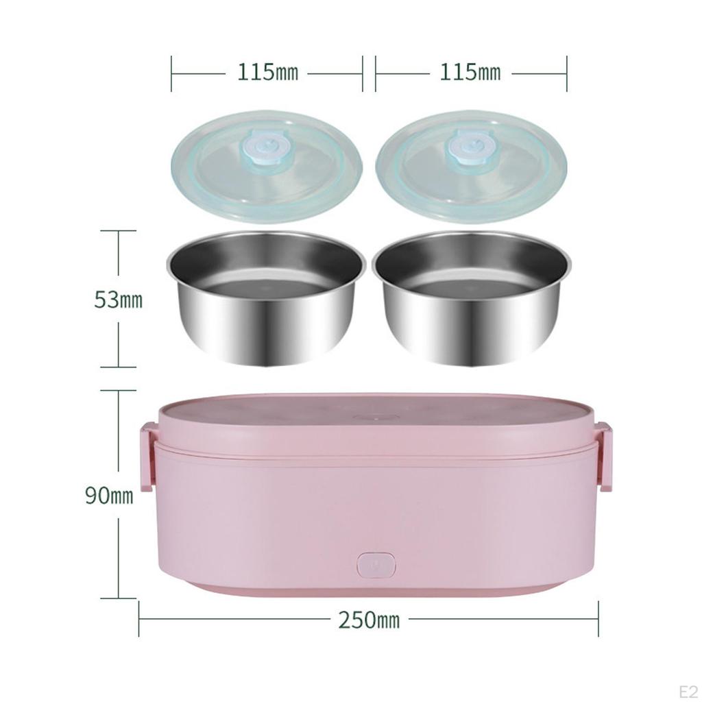 Electric Ed 800ml Warmer Lunch Box Container Outdoors Travel