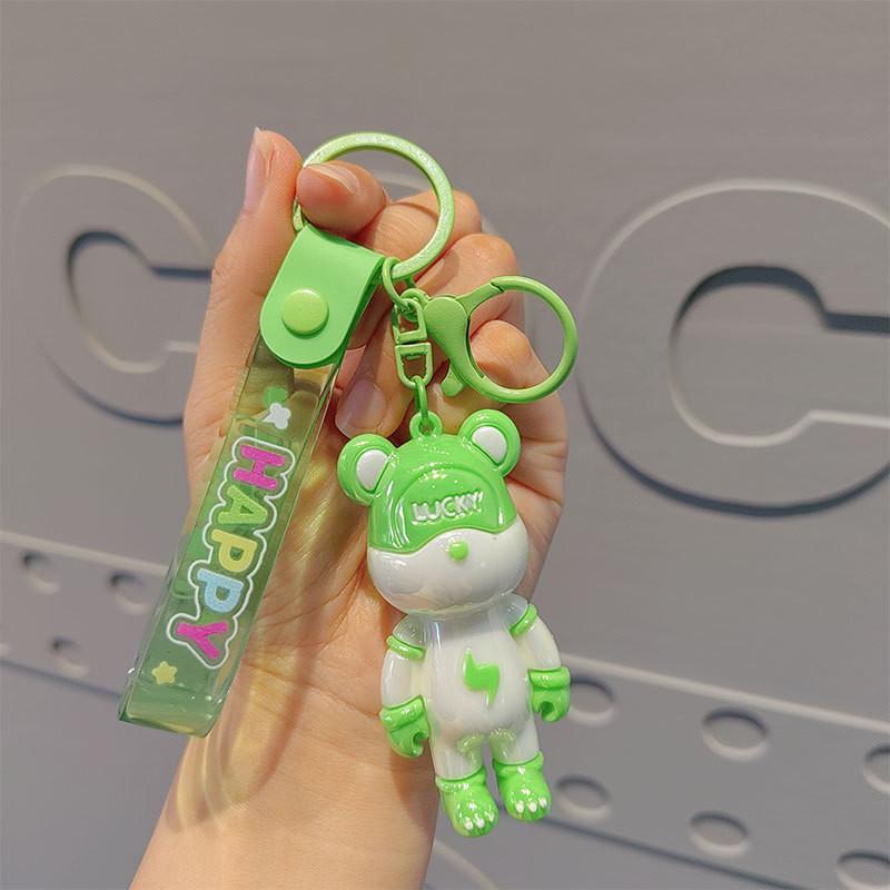 Adorable Electroplated Pvc Cartoon Eyed Dog Keychain Perfect For Gifts