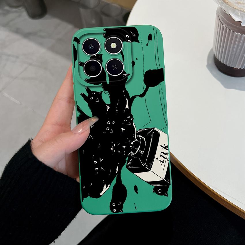 For Huawei Honor X6C X7C 400 Pro Lite Phone Case Pretty Pink Cloud Patterns Liquid Silicone Newly Upgrade Anti Drop Protective Covers For Huawei Shell