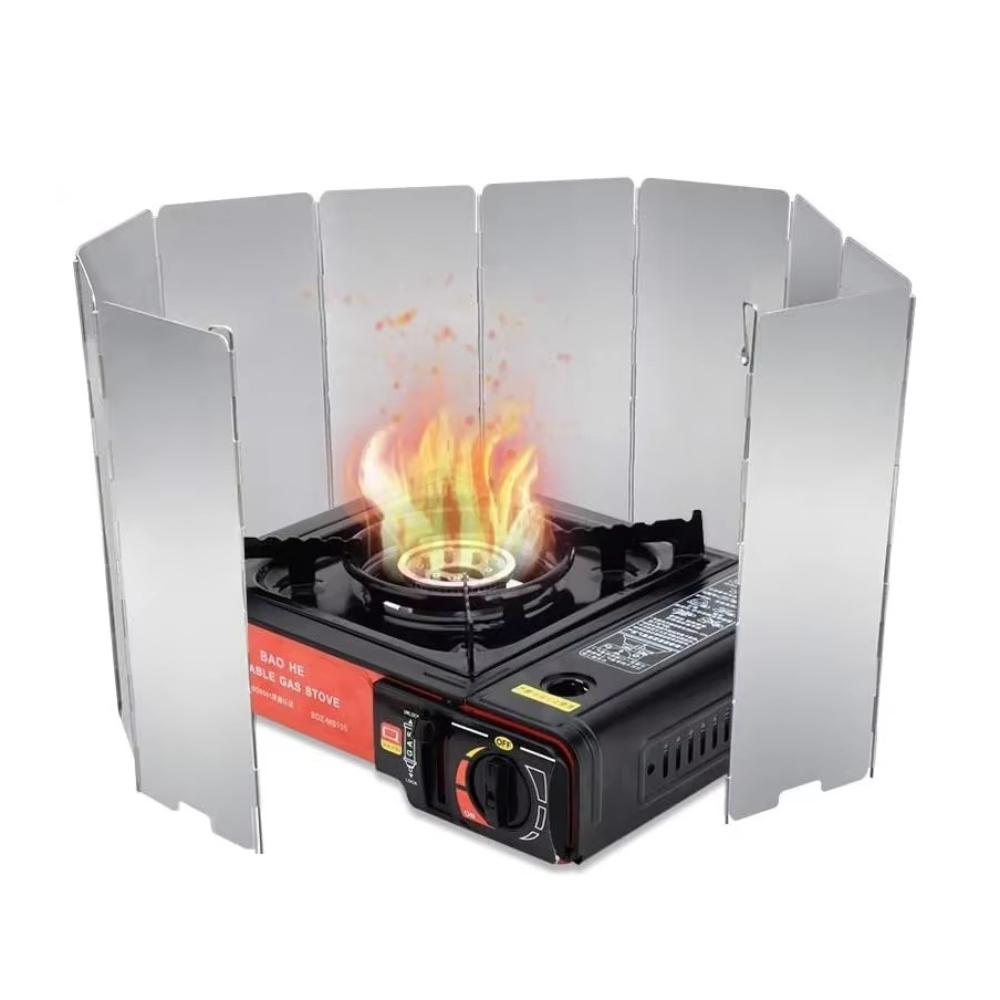 Windproof Burner Screen Guard 8/10 Plates Air Baffle Gas Stove Wind Shield  Cookware Supplies