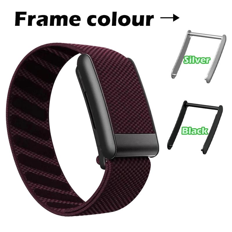 Whoop 5.0 için Dimili Naylon Kayış+ÇERÇEVE Kayışlar Whoop Band 5.0 4.0 Esnek Gerilebilir Spor Kayış Bileklik Saatler Whoop 4 5 için
