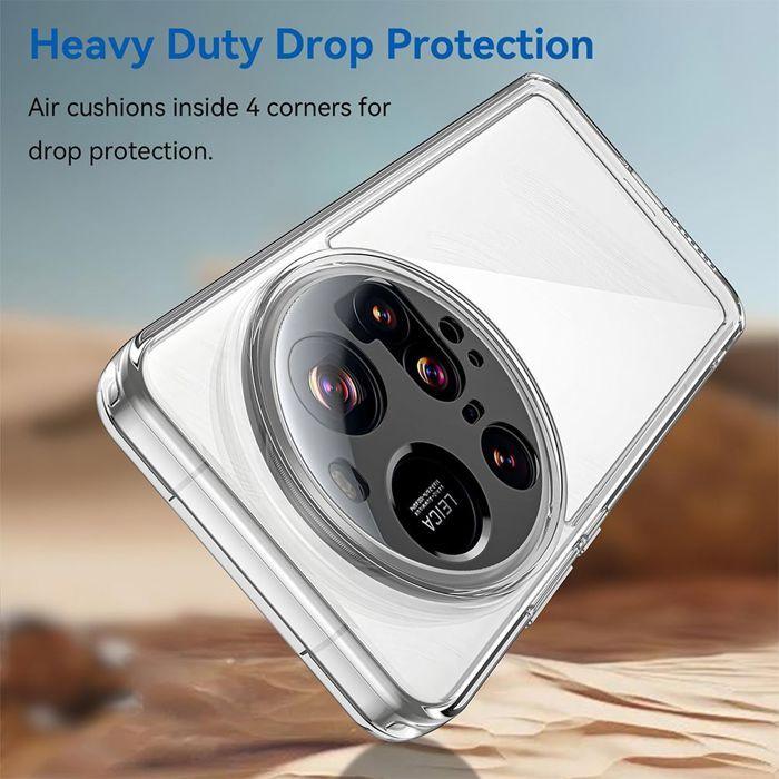 Protective Case - E.F.CONNECTION - for Xiaomi 15 Ultra - Transparent Silicone - Shockproof - Anti-scratch