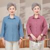 2026 Chinese Style Summer Shirt for Middle-Aged and Elderly Women