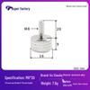 Knurled Aluminum Alloy Hand-Tightening Knob - M3M4M5M6M8 Sizes.