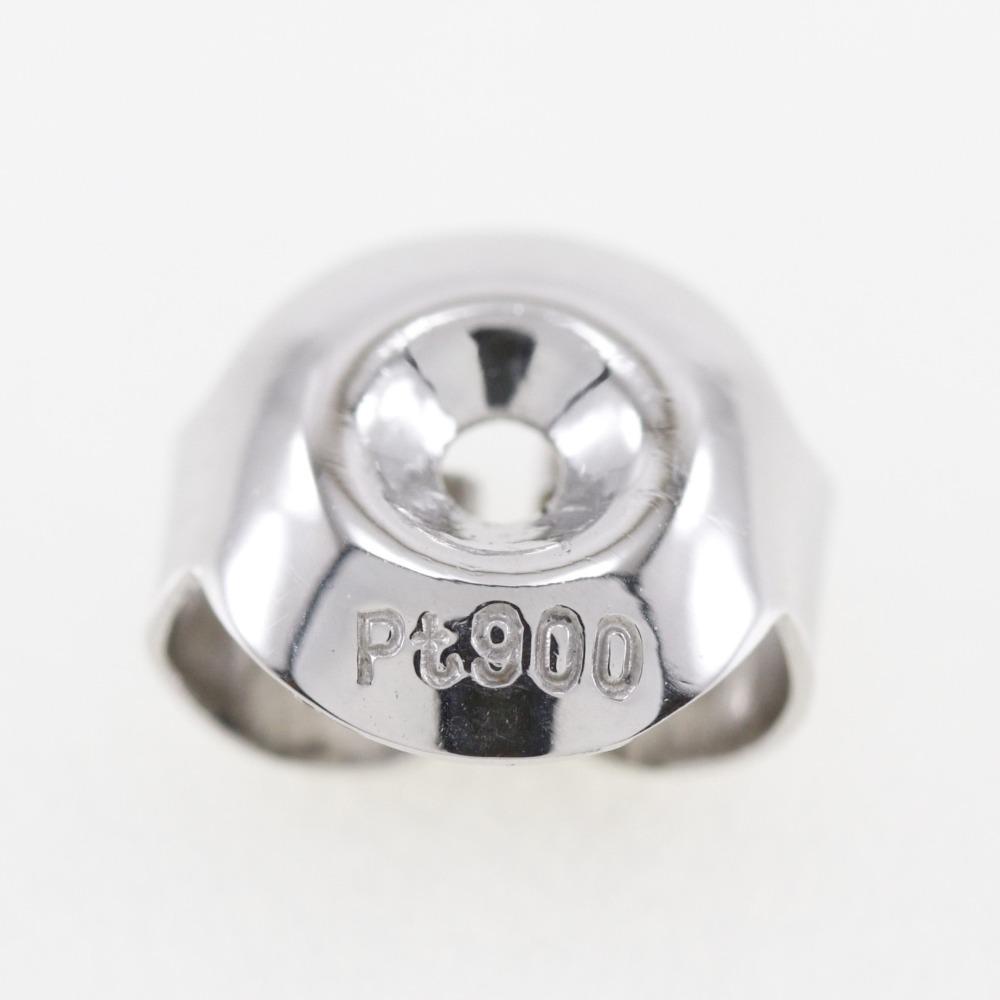 swing Piercing 2P Pt900Platinum/diamond 4.1g Women Used