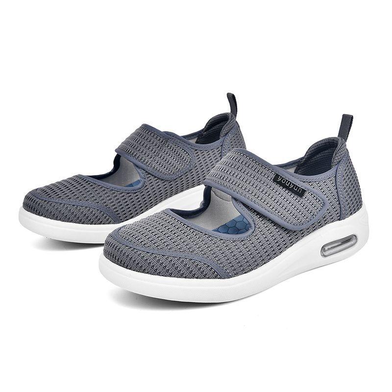 XIHAHA Fashion Men Woman Sandals Cloth Unisex Wide Feet Swollen Shoes Thumb Eversion Adjusting Soft Comfortable Walking Shoe