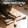 3PCS Bite Resistant Giant Qtip Cat Toy Anti-Boredom Cat Grinding Biting Stick  Dental Care