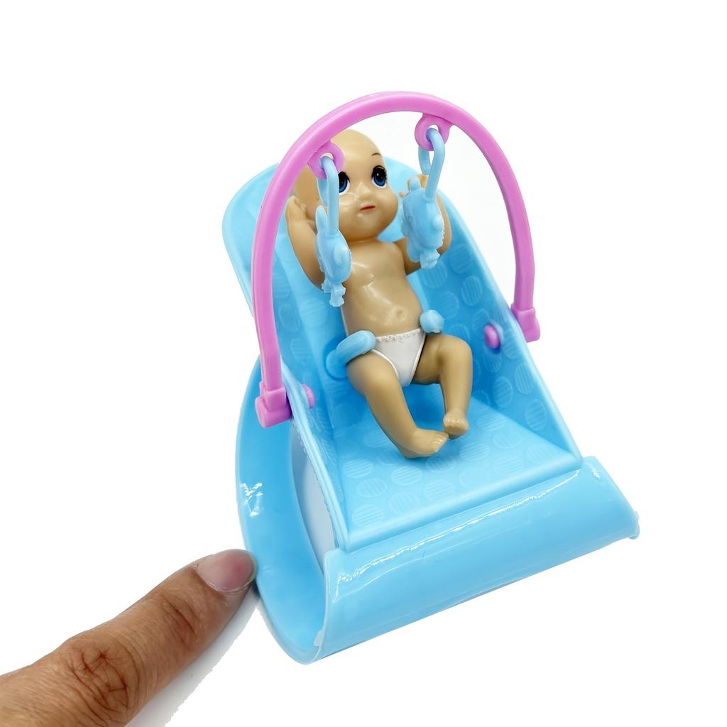 1 Sets Puzzle Toy 30cm Pregnant Big Belly Doll Toy Set Dog Cart Doll Accessories Childbirth Function Set