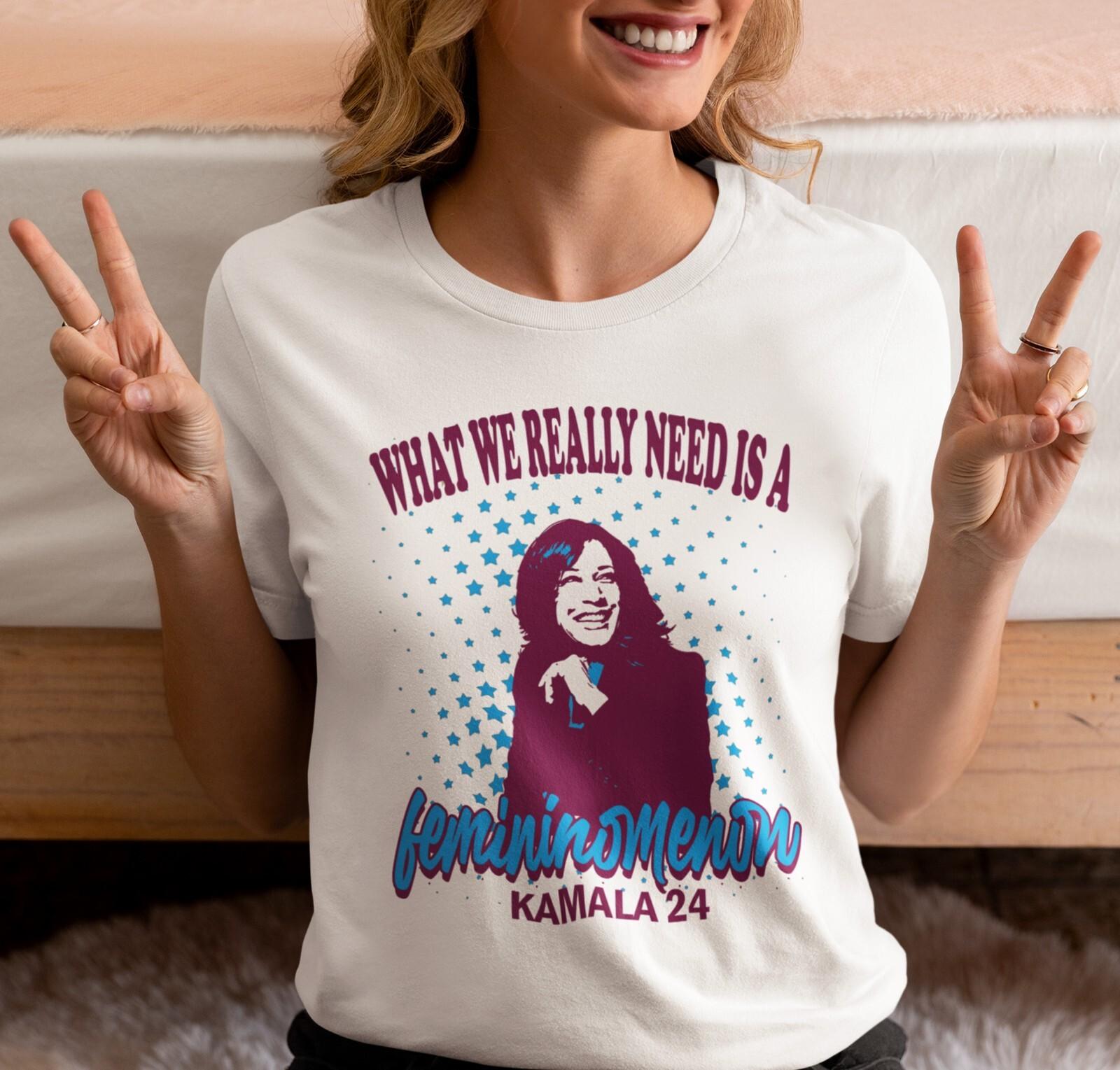 Kamala Harris 2026 Shirt Femininonmenon Tee Kamala Kamala For The Girls 2026 S