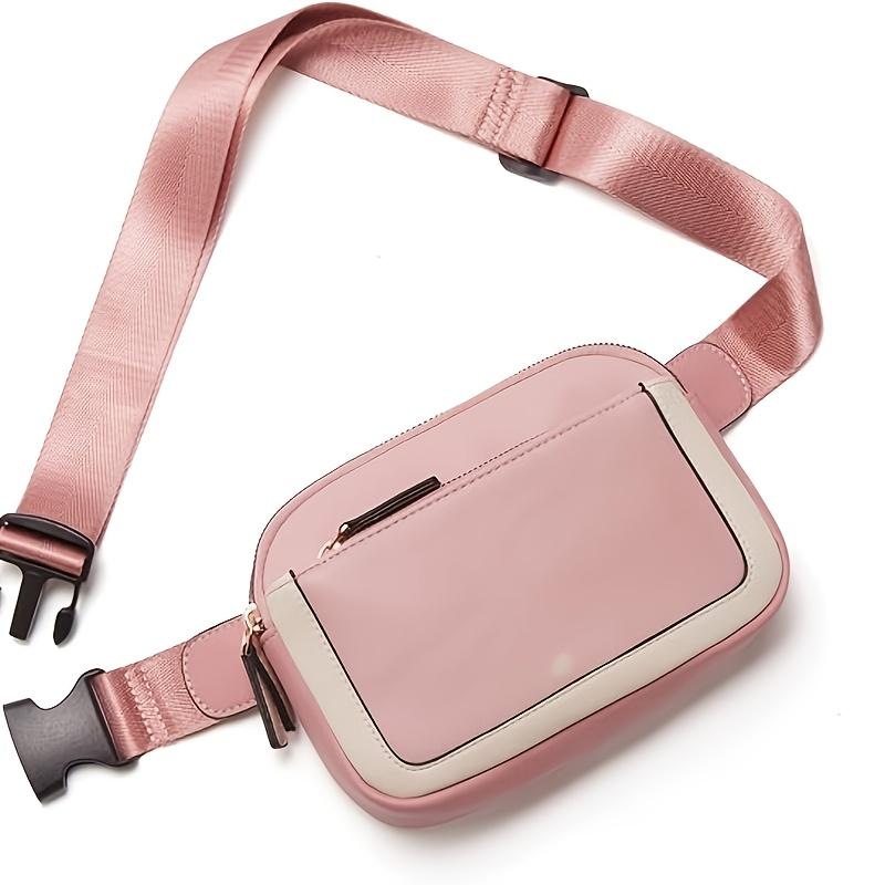 Belt Bag for Women Mini Crossbody Waist Bag Adjustable StrapLeather Women s Fanny Pack Women Chest bag Shoulder bag розовый 990₽