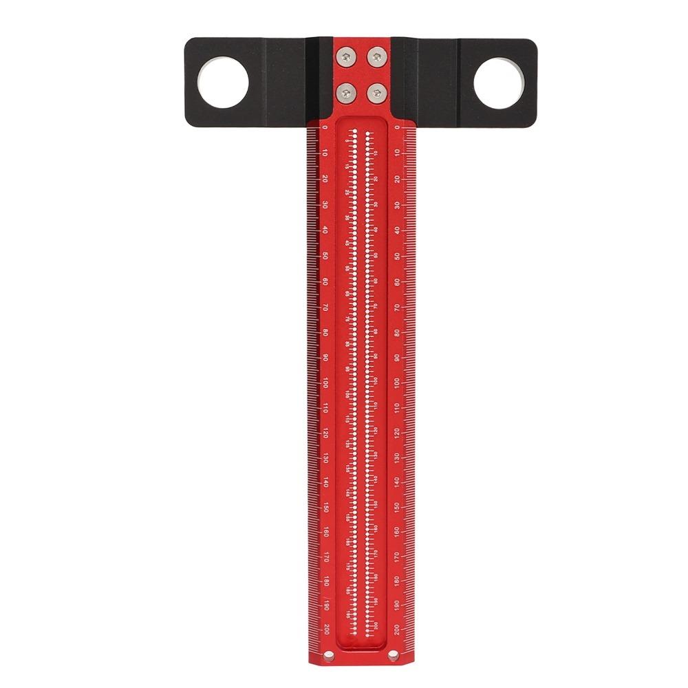 Aluminum Alloy Carpenter Square Ruler Clear Scale Precision Measuring Tool Woodworking