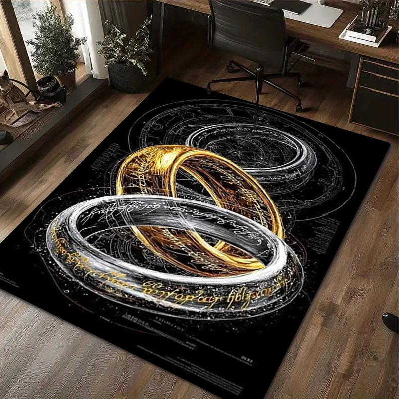 The Lord Of The Rings Carpet Office Decorative Carpet For Living Room Bedroom Door Mat Floor Rug Computer Chair Area Rug