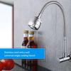 Upgrades Steel Kitchen Faucet Wall Mount Single Cold Tap 360 Rotation Kitchen Sink Faucet Simple Installation for House