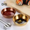 Seasoning Dish Round Rust-proof Stainless Steel Household Small Metal Sauce Plate