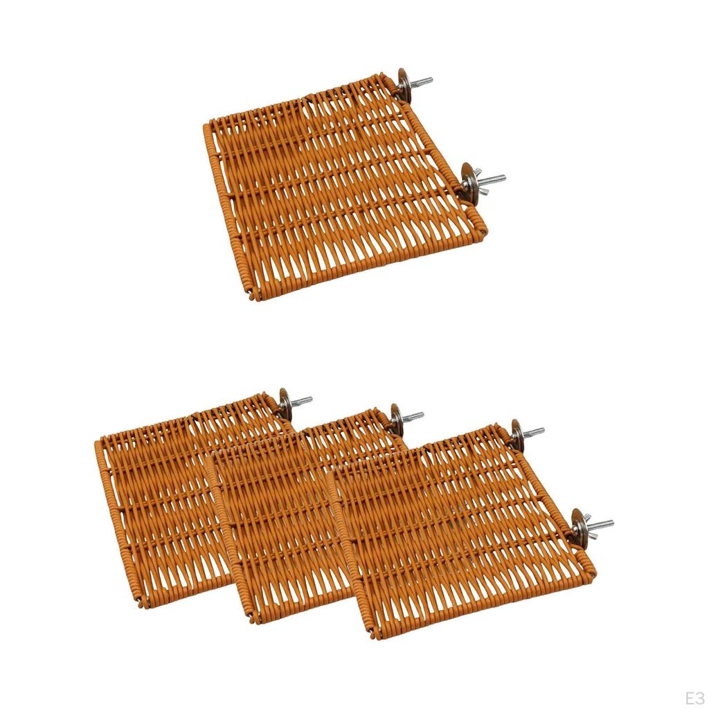 Sitzstangen-Set für Käfig, Einfach zu montieren, Sitzgelegenheit für Vögel, Ersatzteil für Papageienkäfig,