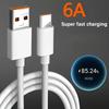 1m/2m 6A Type-C Data Cable, Suitable For Mobile Phone Charging And File Transfer Usb Fast Charging Data Compatible With Samsung