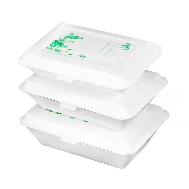 

Thickened Disposable Paper Lunch Box with Lid