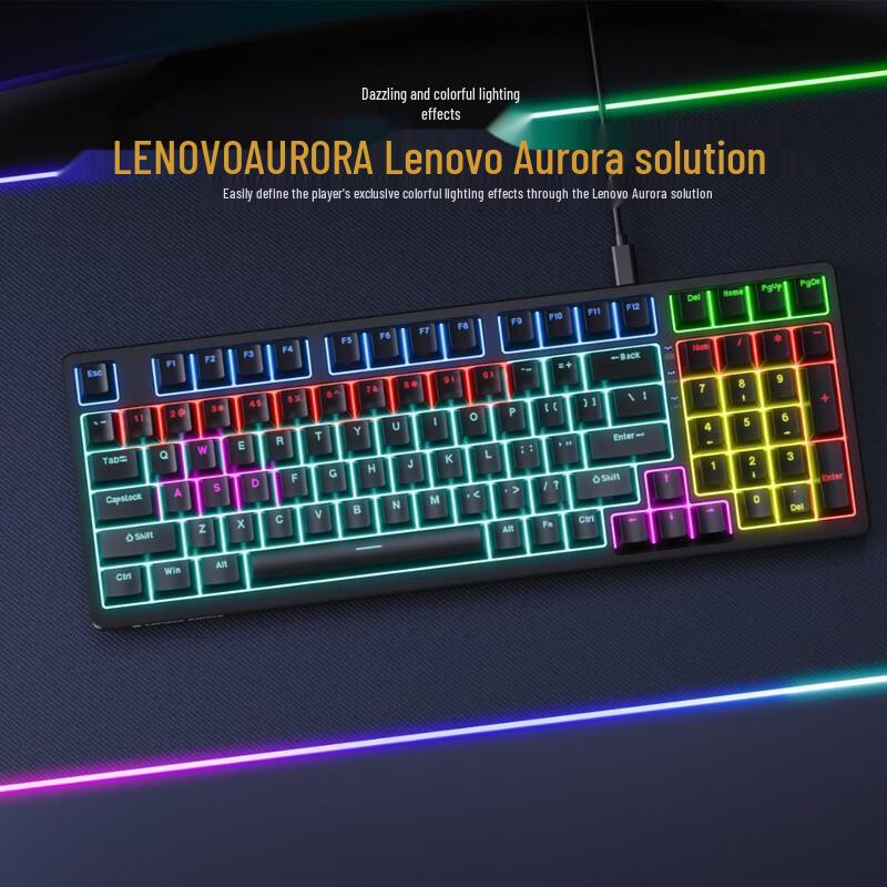 Lenovo GK10 98L Hot-Swappable Mechanical Gaming Keyboard