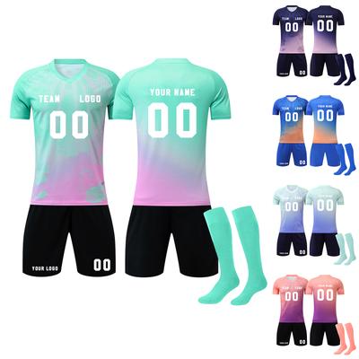 DIY Custom Adult And Children Three-piece Football Uniforms