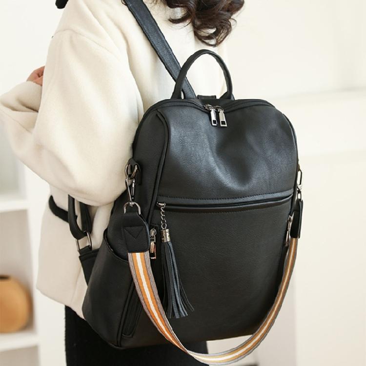 Women PU City Backpack Student School Bookbags Large Capacity Travel Backpacks