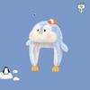 Penguin Winter Plush Hat Cartoon Hamburger Ear Protection Cap Skiing Bear Lei Feng Hat  Daily