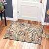 Colorful Retro Floral Floor Mat Anti Slip Floor Blanket Vintage Entrance Carpet  Bedside