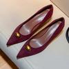 Fashion Pointed Toe Women High Heels Shoes Shallow Wedges Sexy Fashioin Shoes Summer Dress Woman Pumps 2025 Designer Chaussure Femme