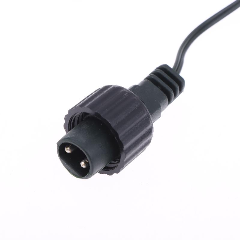 1/3/5Pcs Waterproof Extension Cable For Solar Panel 2Pin Led Connector Male 2 Meters Black 2Pin Plug Connector Wire