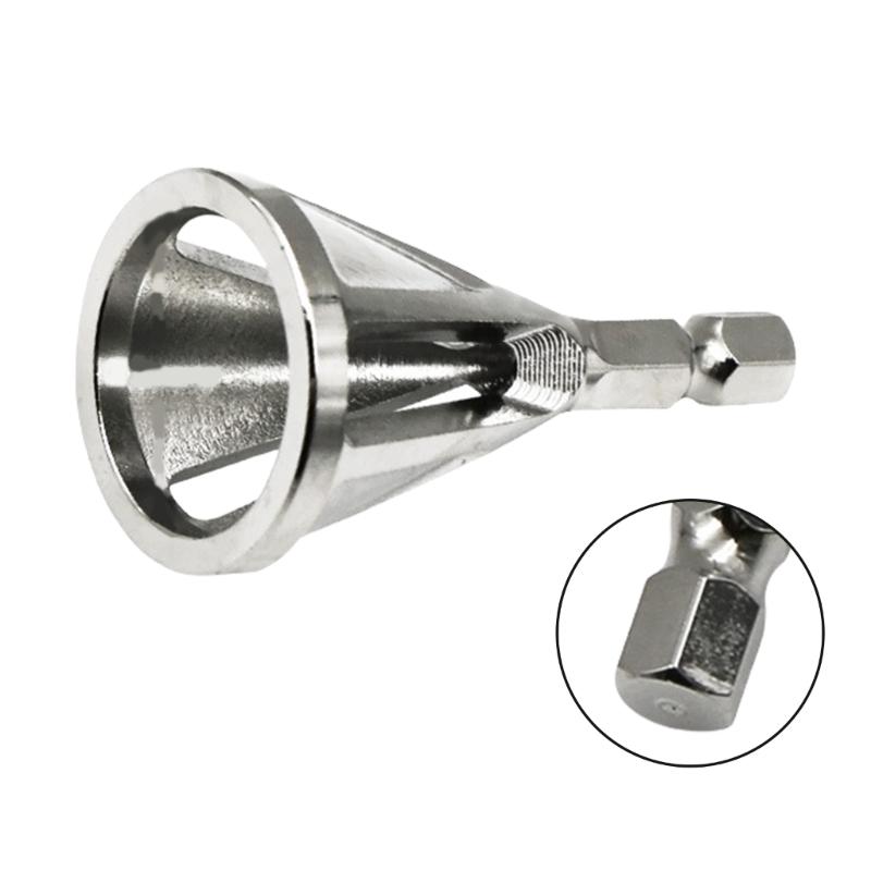 2Pcs Hex Shank Deburring External Chamfer Tool Quick Release Deburring Chamfering Drill Bit Repairing Damaged Bolt Screw