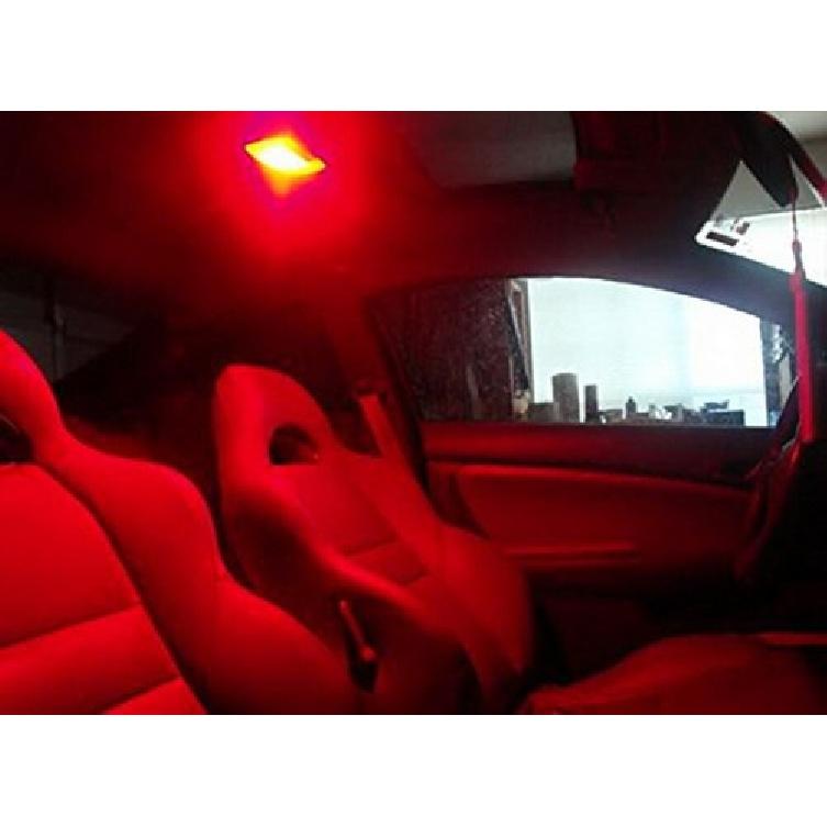 (4) Red 4-SMD Error Free 578 211-2 6411 LED Bulb Map Dome Trunk Area Cargo Light