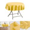 150/180/200cm Round Satin Tablecloth Bright Silk Tablecloth For Baby Shower Wedding Birthday Party Banquet Christmas Table Decor