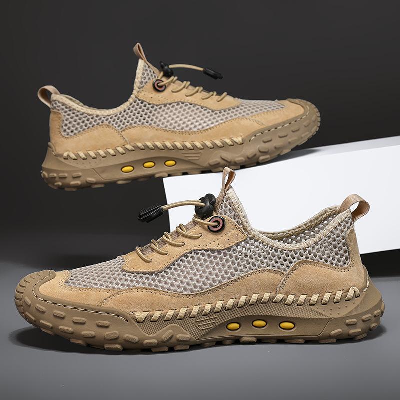 Men's Shoes Summer New Mesh Breathable Thin Outdoor Sports Elastic Shoes Men's Fashion Shoes