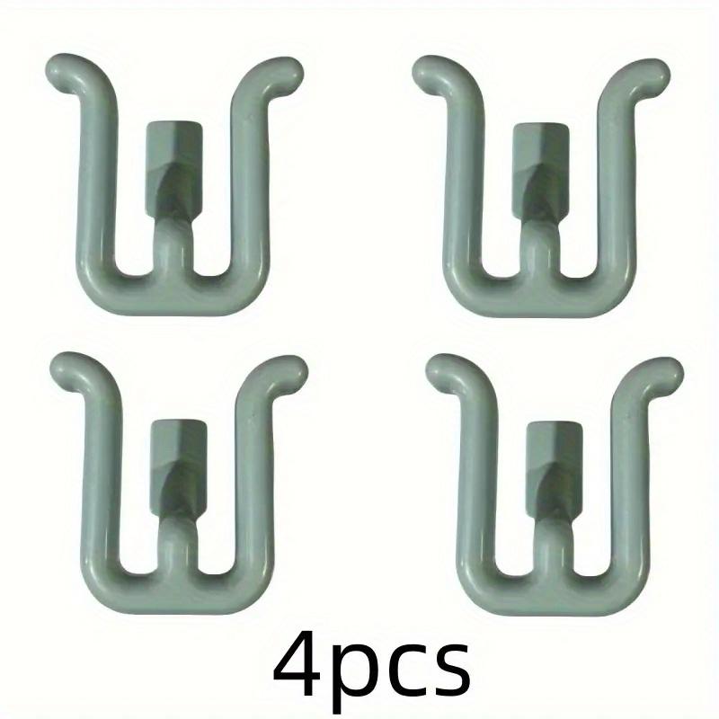 

4pcs Wall-Mounted Slipper Racks Space Saving Organizer with Hooks for Bathroom Living Room Durable ABS Plastic Easy Install