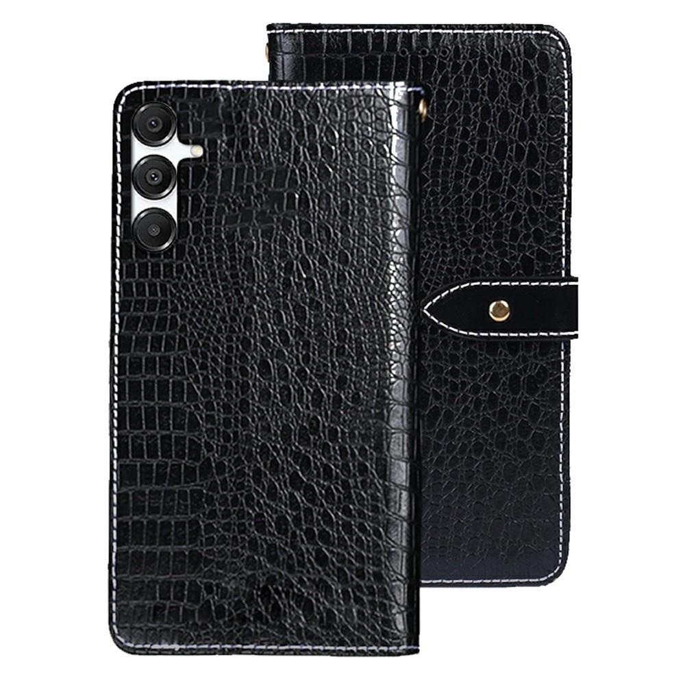 IDEWEI For Samsung Galaxy S26+ Case Crocodile Texture PU Leather Flip Phone Cover