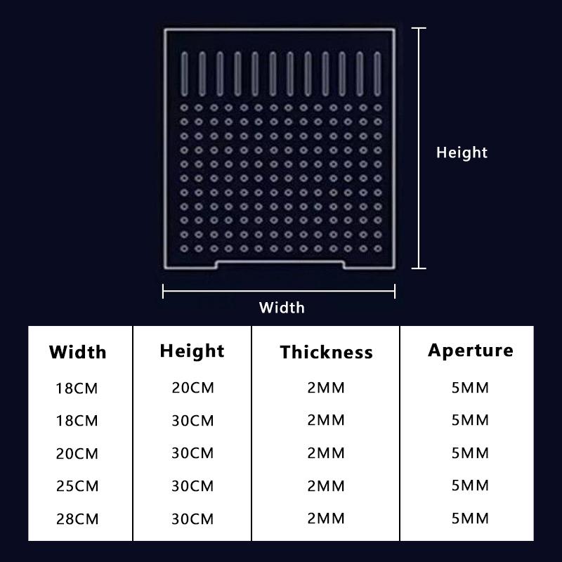 Fish Tank Isolation Board Microporous Transparent Acrylic Fry Partition Aquarium Grid Portable Divider Separation Tank Supplies
