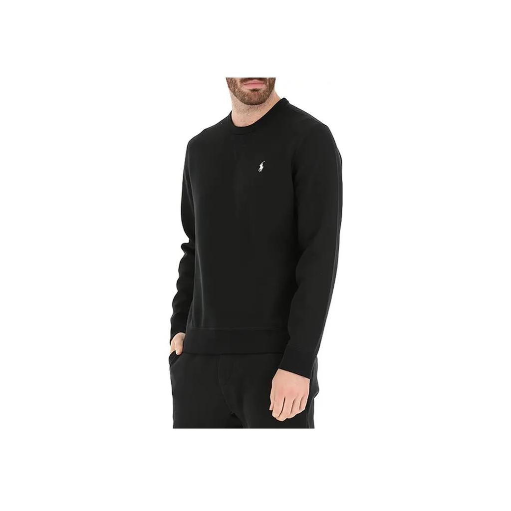 Polo Ralph Lauren FW24 Pony Embroidered Crew Neck Long Sleeve Sweatshirt Men sweatshirt Black 710634932-012